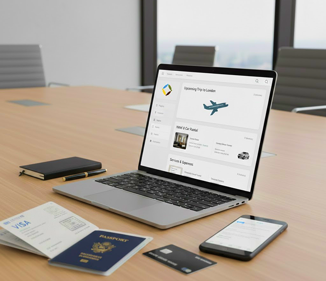 Reservas e gestão de viagem
